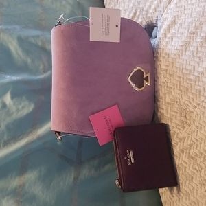 Kate spade purple saddle bag, cross body. BAG ONLY